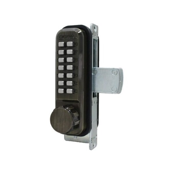 Mechanical Keyless Narrow Stile Deadbolt Lock Single Combination Antique Brass